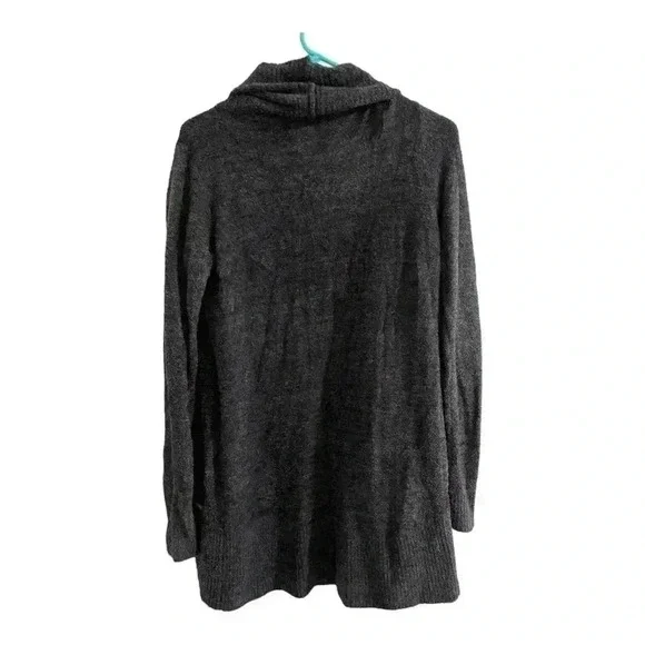 Barefoot Dreams Bamboo CozyChic® Lite Circle Lounge Cardigan Dark Gray XS/S - Picture 5 of 7